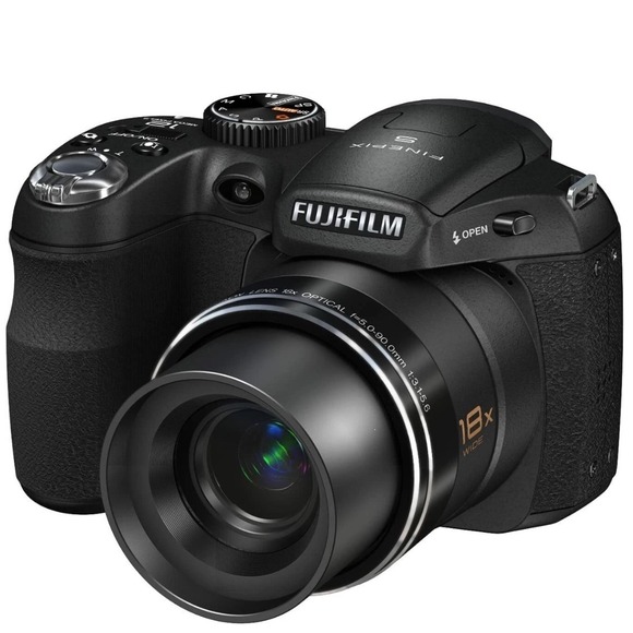 Fujifilm Other - Fujifilm FinePix S1800 12.2MP Digital Camera 18x Optical Zoom Black Bridge Cam